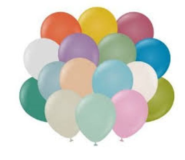 12 INC KARIŞIK RETRO BALON 100LÜ