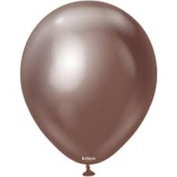12 INC MİRROR CHOCOLATE BALON 50Lİ