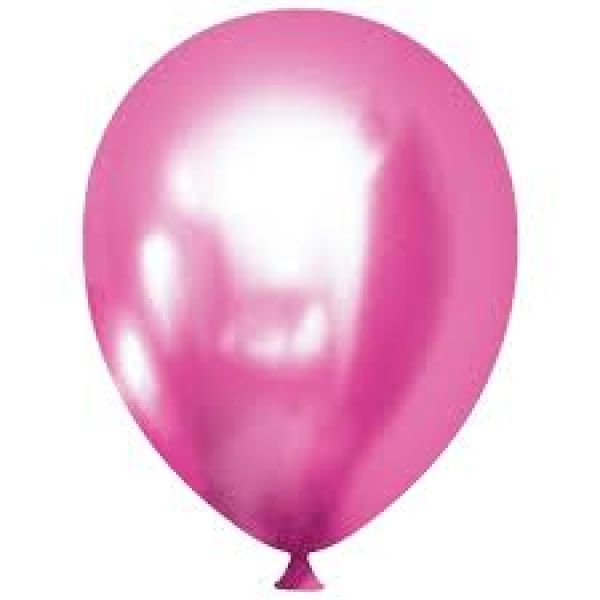 12 İnc Pembe Krom Balon 50 li