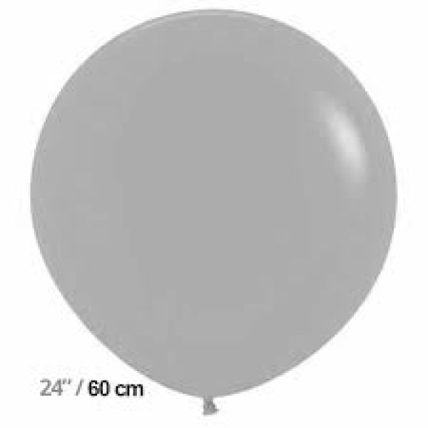 24 INC GRİ BALON 2Lİ
