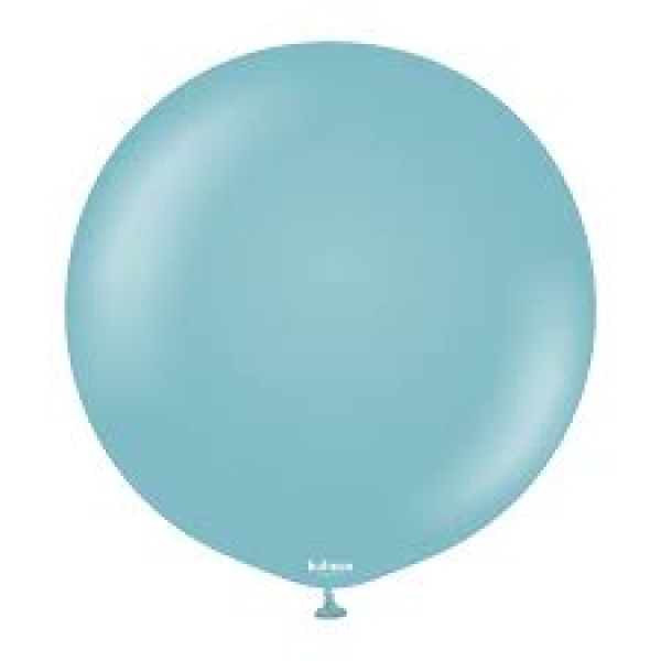 24 INC RETRO BLUE GLASS BALON 2Lİ