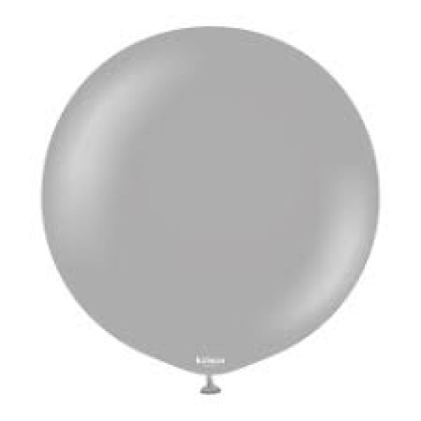 36 INC GRİ BALON 2Lİ
