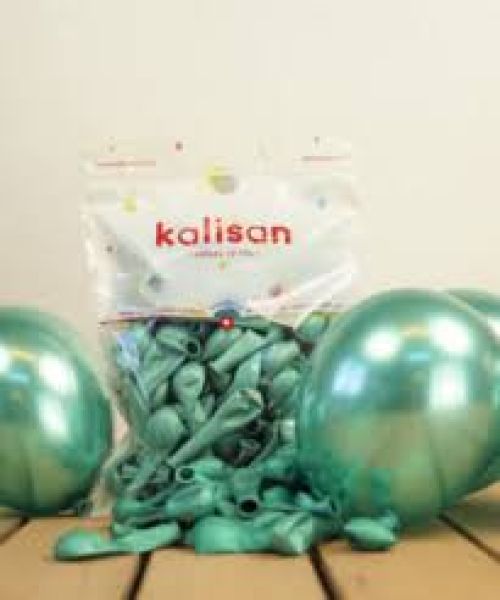 5 INC YEŞİL MİRROR BALON 100LÜ
