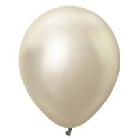 18 INC MİRROR WHİTE GOLD BALON 25Lİ
