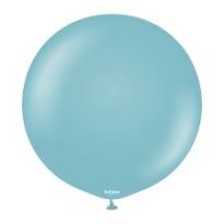 24 INC RETRO BLUE GLASS BALON 2Lİ