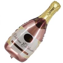 34 İnc Rose Şampanya Şişeşi Folyo Balon