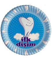 İlk Dişim Erkek Tabak 23 cm ( 10 Ad )