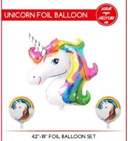 Unıcorn Folyo Balon Set Renkli